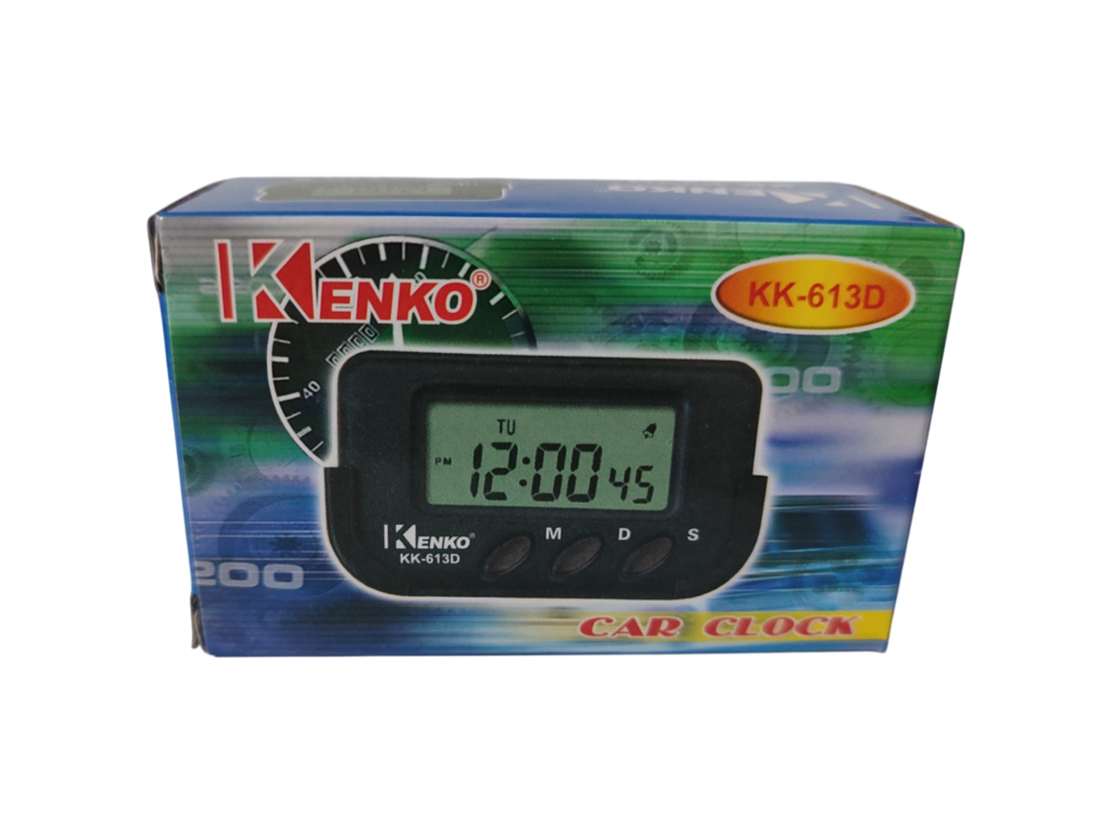 Kenko KK-613D Dijital Araç İçi Torpido ve Masa Saati Alarmlı Kronometreli
