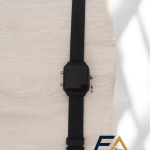 Siyah LED Dijital Kol Saati - Modern Kare Kasa Spor ve Günlük Kullanım Saati